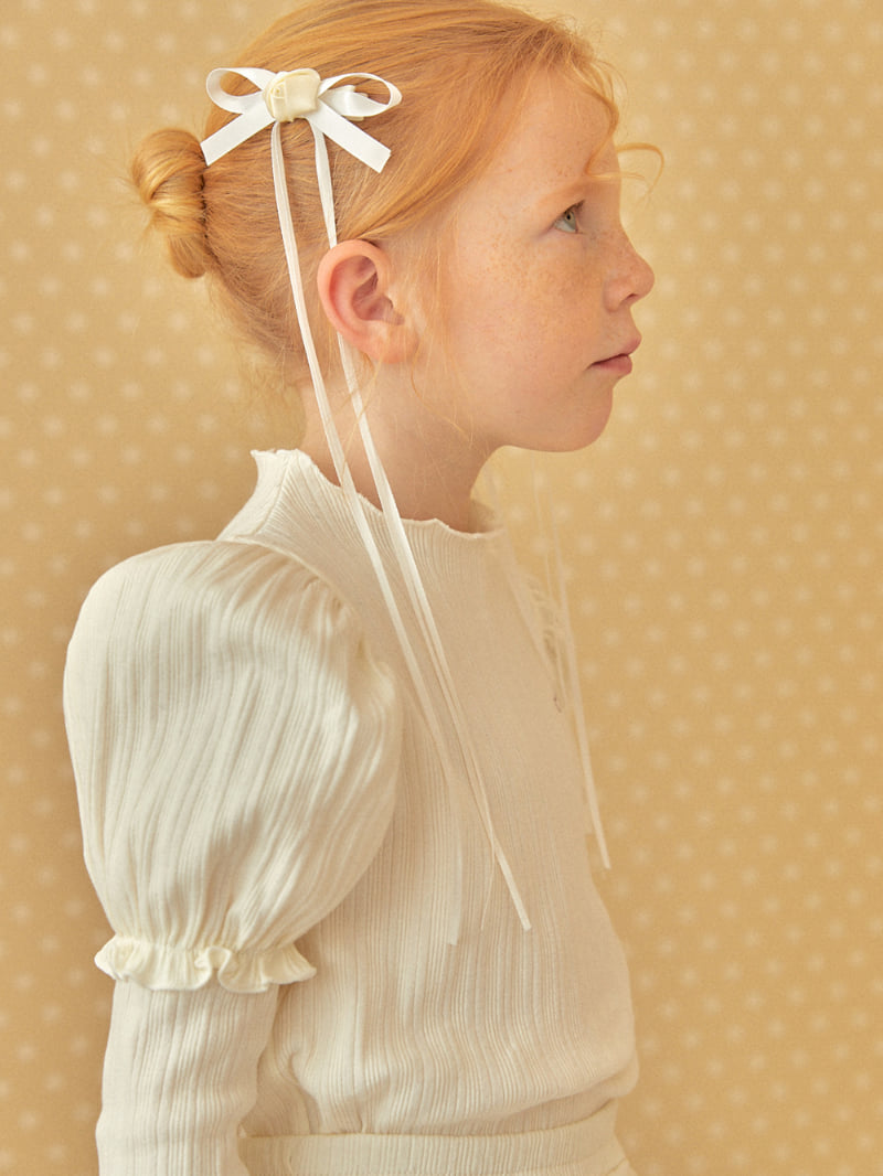 Lolobole - Korean Children Fashion - #prettylittlegirls - Princess Ribbed Tee - 4