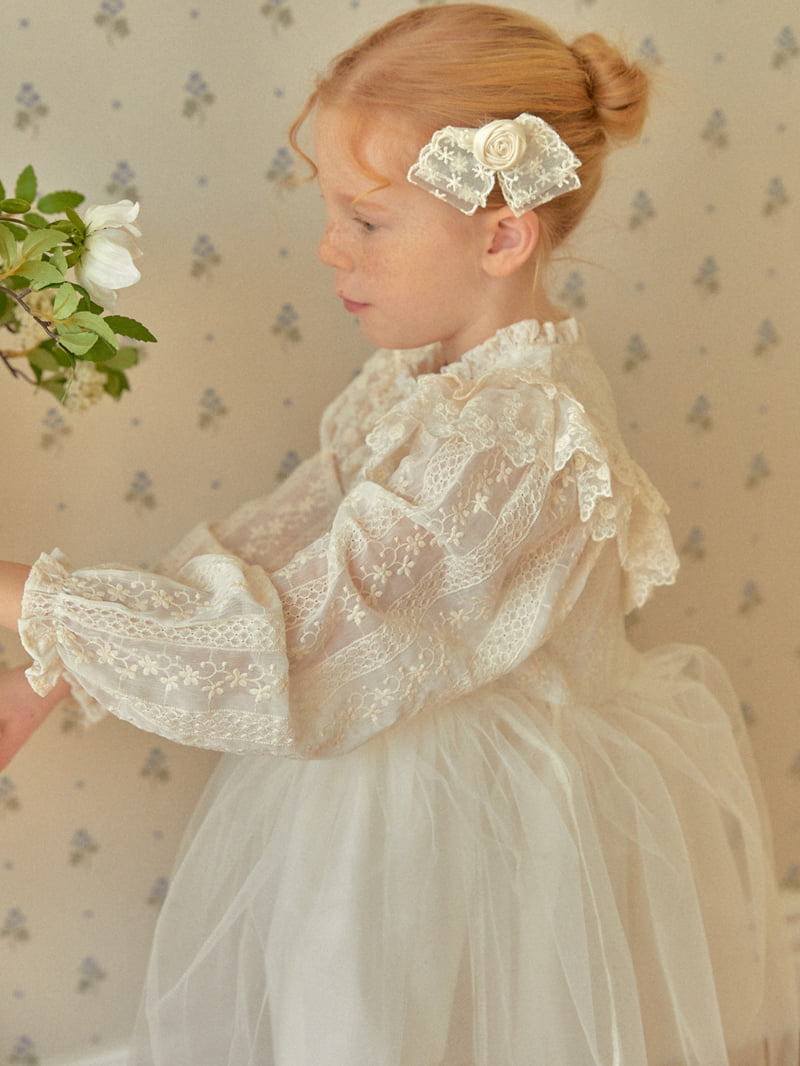 Lolobole - Korean Children Fashion - #todddlerfashion - Rose Lace Pin - 4