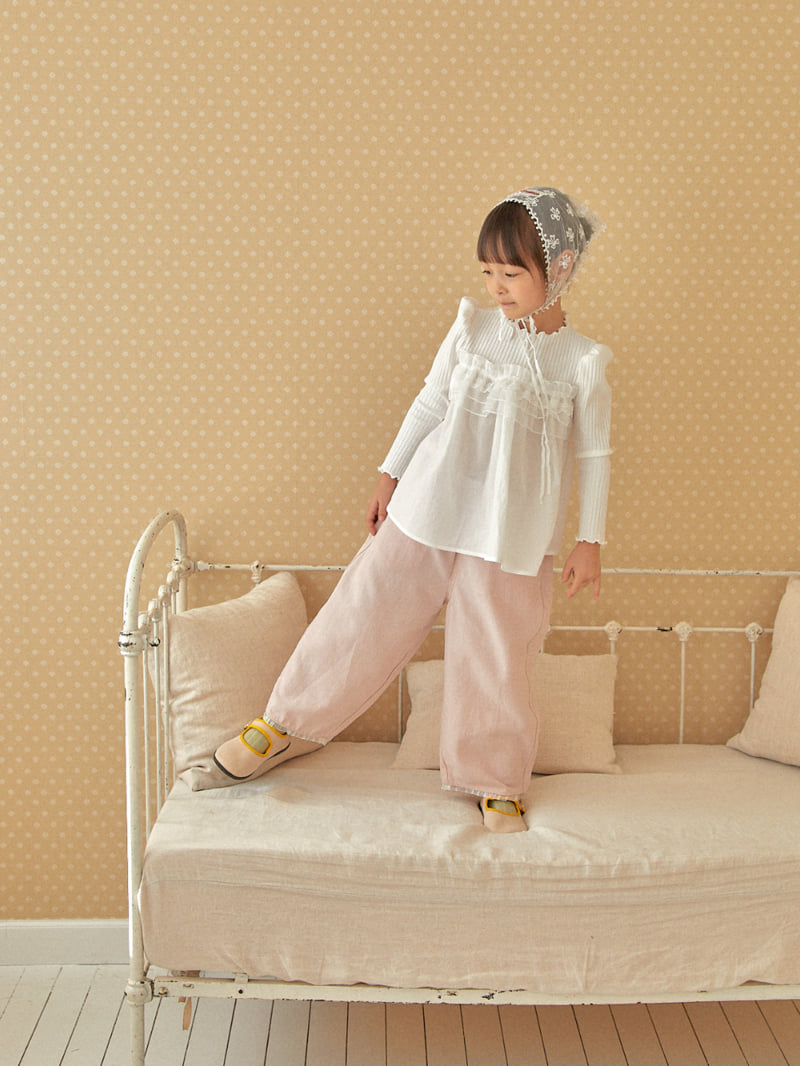 Lolobole - Korean Children Fashion - #toddlerclothing - Ribbon Lace Bandana - 8