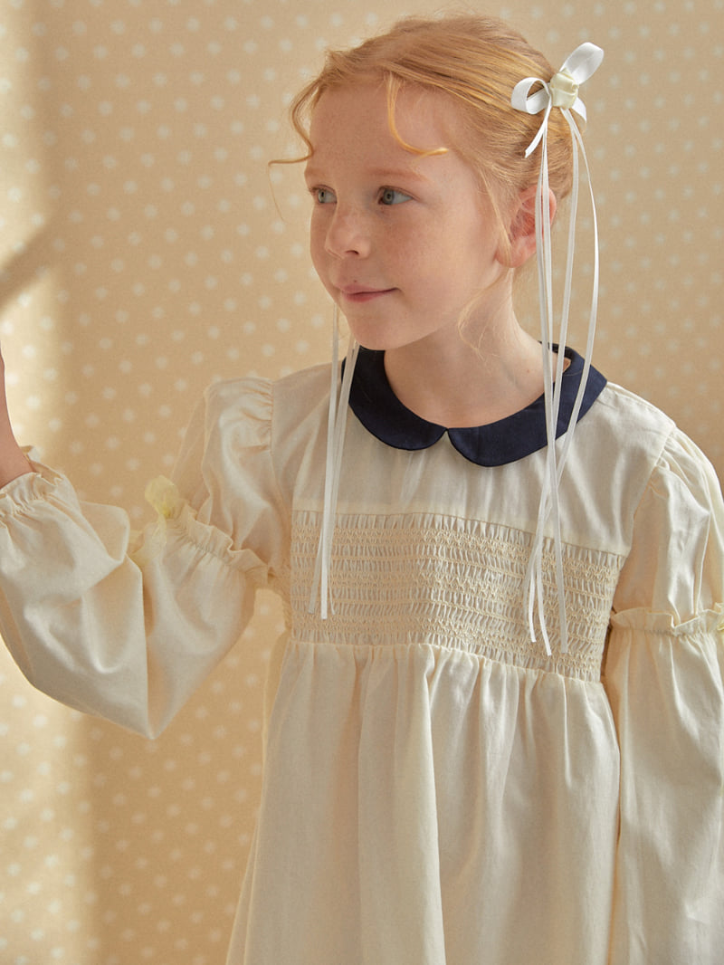 Lolobole - Korean Children Fashion - #toddlerclothing - Hepburn Ribbon One-piece - 7