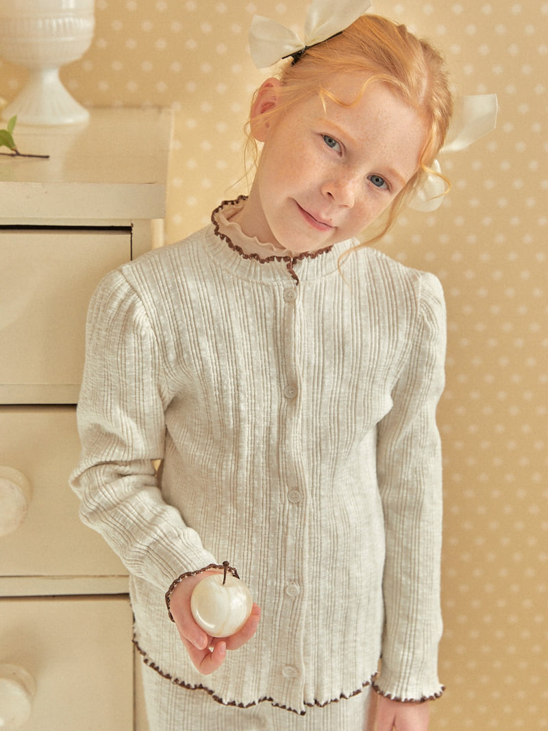 Lolobole - Korean Children Fashion - #toddlerclothing - Mellog Ribbed Cardigan