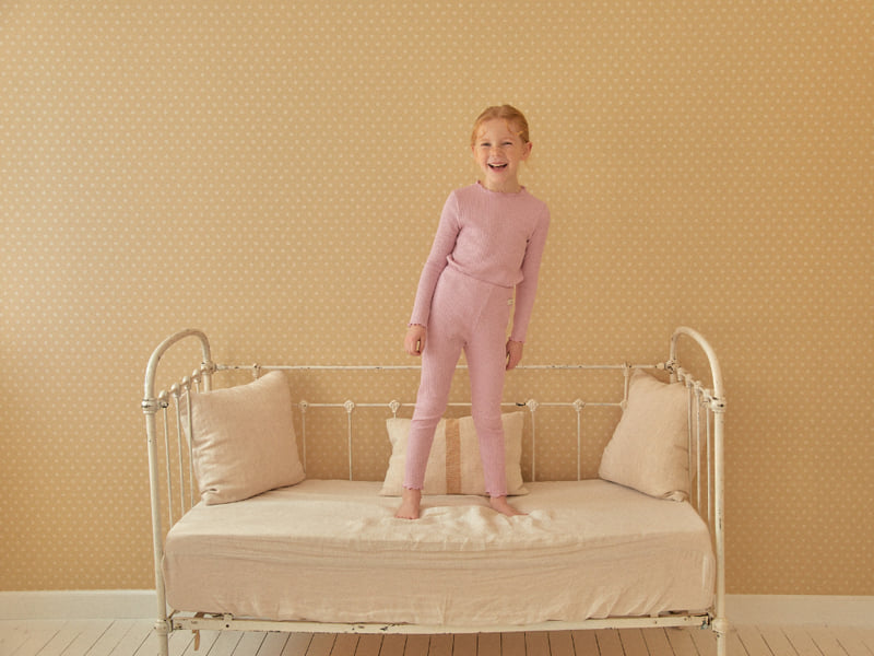 Lolobole - Korean Children Fashion - #toddlerclothing - Solid Lounge Wear Set - 11