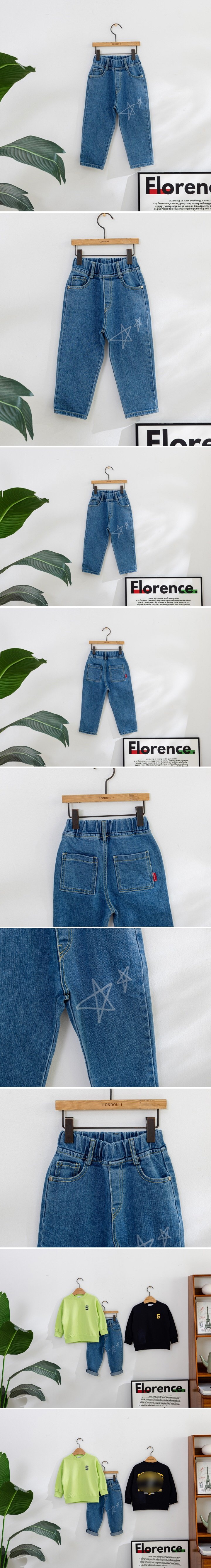 London I - Korean Children Fashion - #Kfashion4kids - Star Jeans