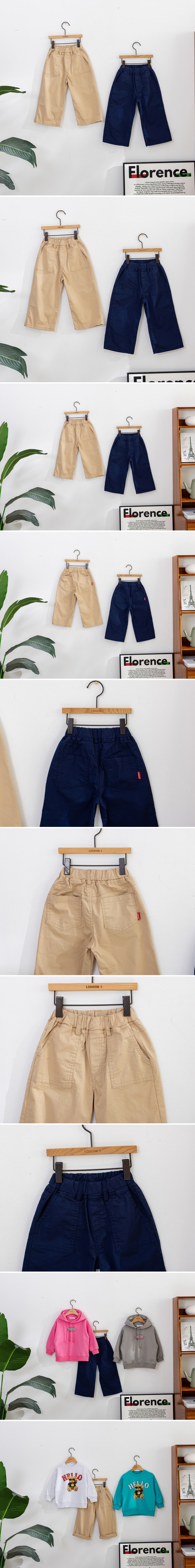 London I - Korean Children Fashion - #childofig - Pocket Wide Pants