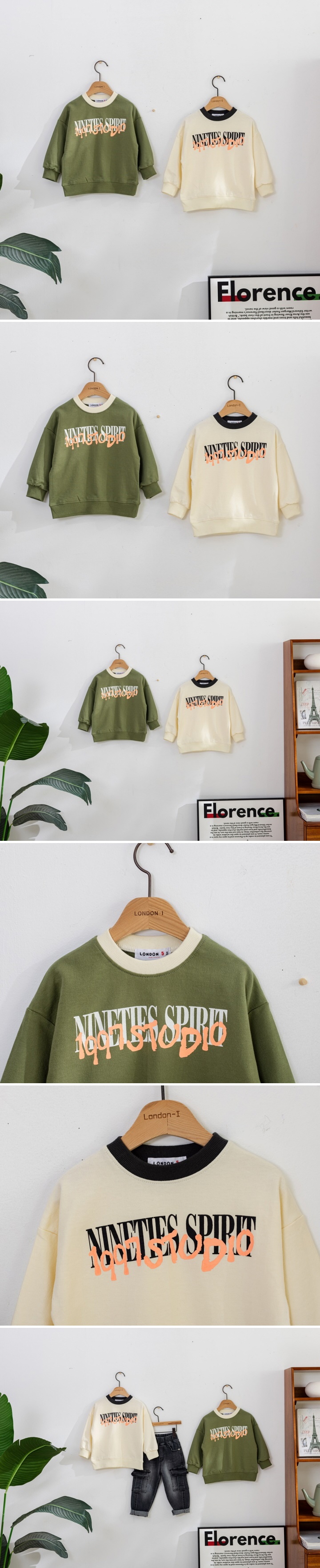 London I - Korean Children Fashion - #discoveringself - Raglan Sweatshirts Tee