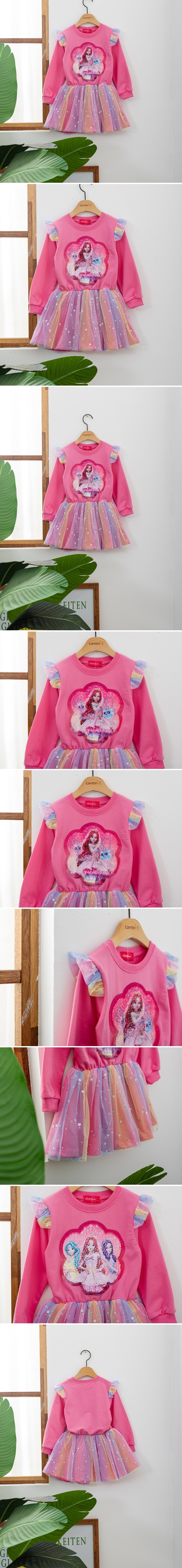 London I - Korean Children Fashion - #fashionkids - Secret Juju Reversal Spangle One-piece