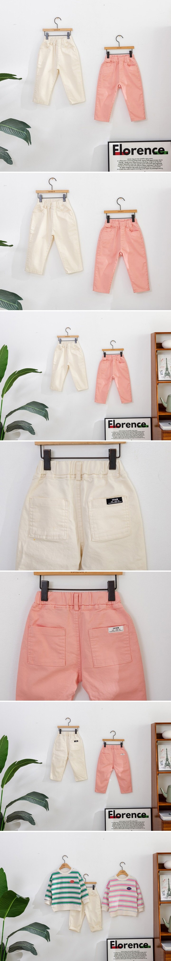 London I - Korean Children Fashion - #kidsstore - Label Cotton Pants