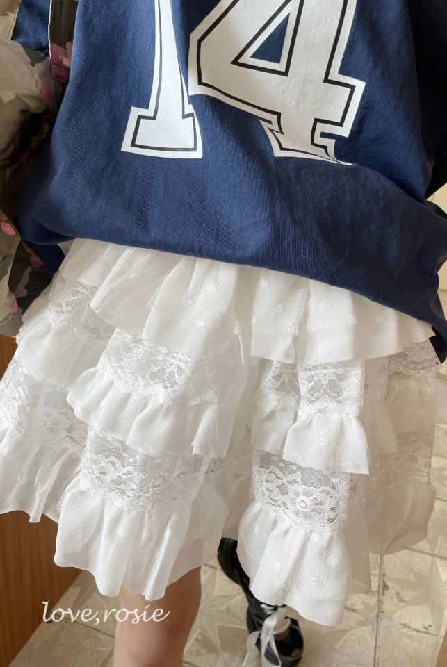 Lace Cancan Skirt by Love Rosie for Child - view 5