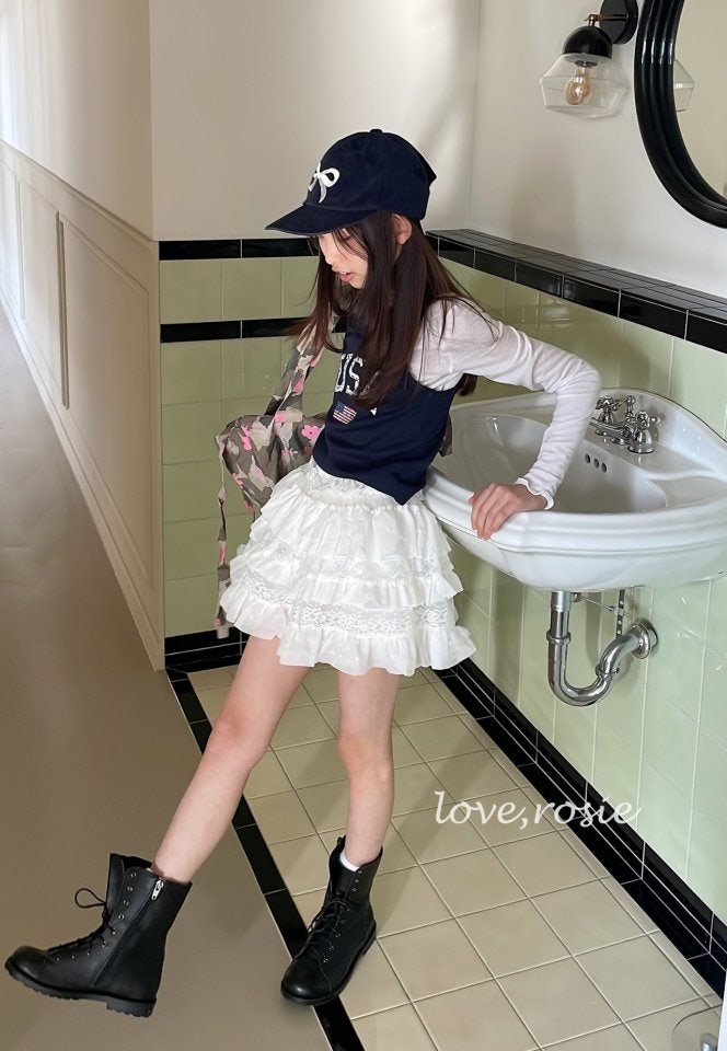Lace Cancan Skirt by Love Rosie for Child - view 12