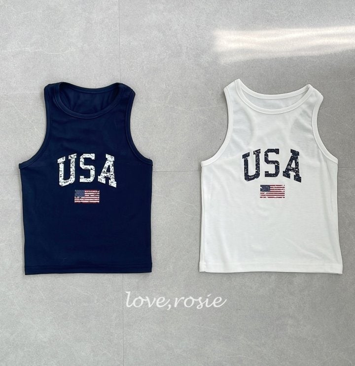 Love Rosie - Korean Children Fashion - #minifashionista - USA Sleeveless Top - 12