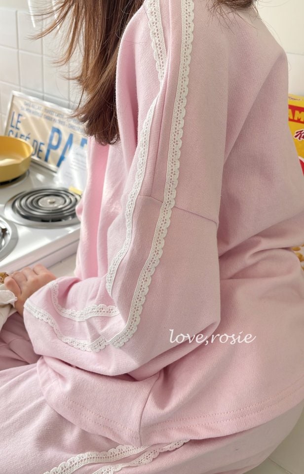 Love Rosie - Korean Women Fashion - #momslook - Spring Eyelet Lace Daily Set (with Mom) - 5