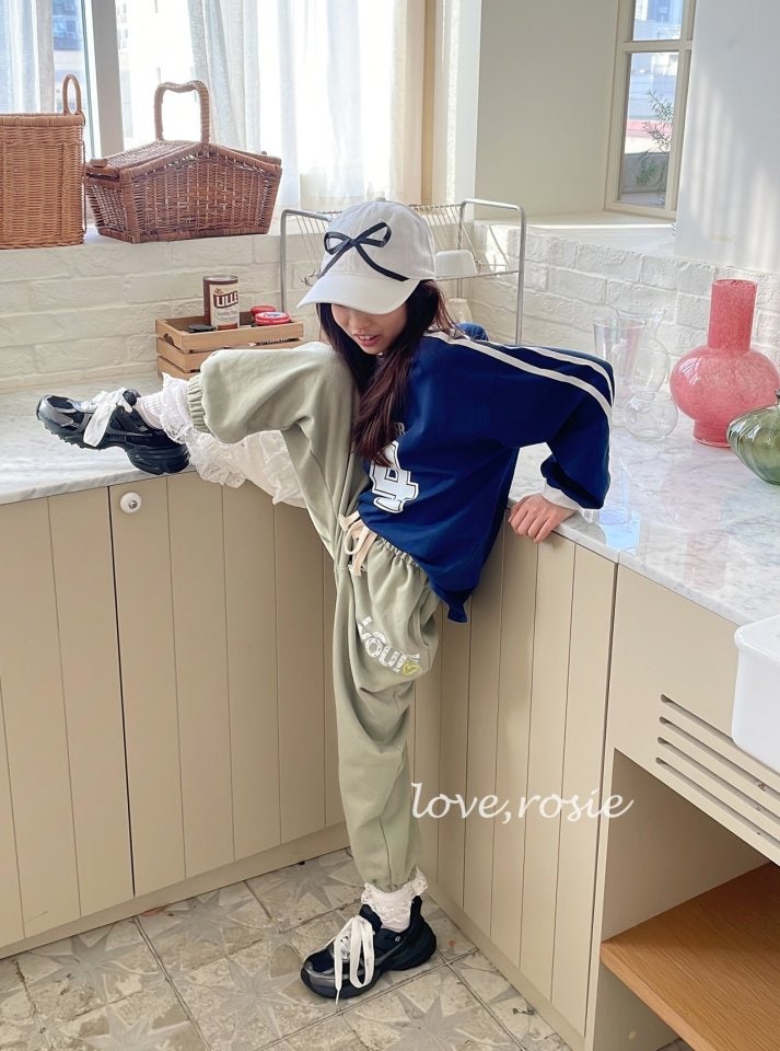Love Rosie - Korean Women Fashion - #momslook - Vintage Love You Jogger Pants (with Mom) - 3