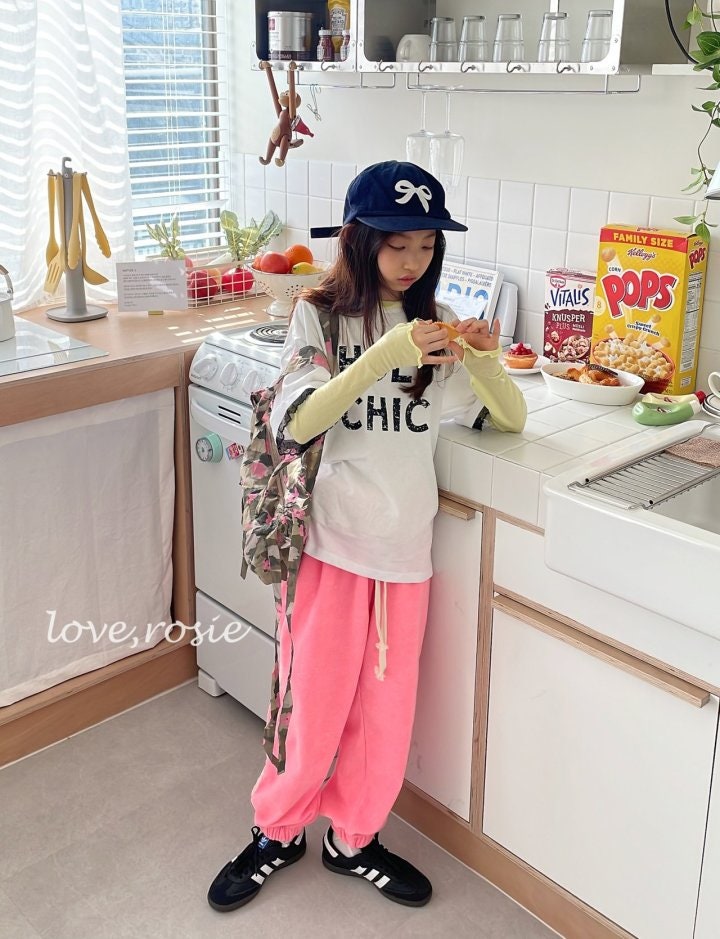 Love Rosie - Korean Women Fashion - #womensfashion - Terry Lace Tape Jogger Pants (with Mom) - 4