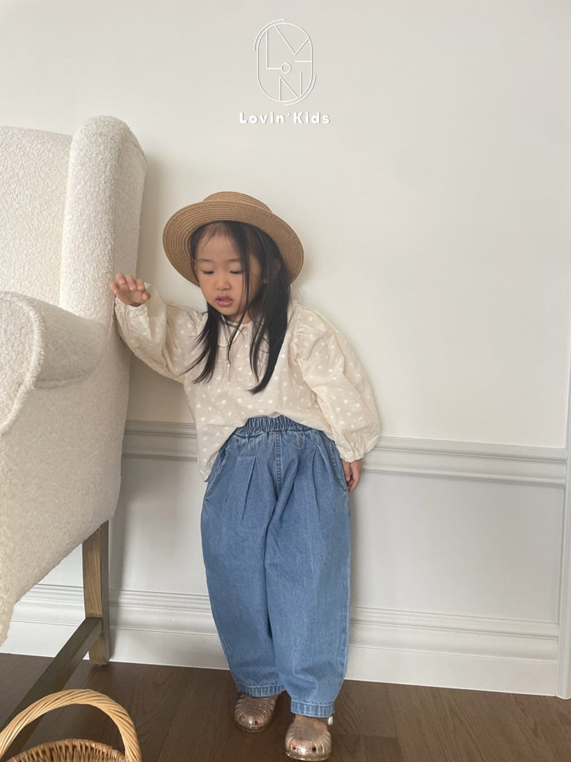 Lovin - Korean Baby Fashion - #babyboutique - Stitch Denim Pants - 6