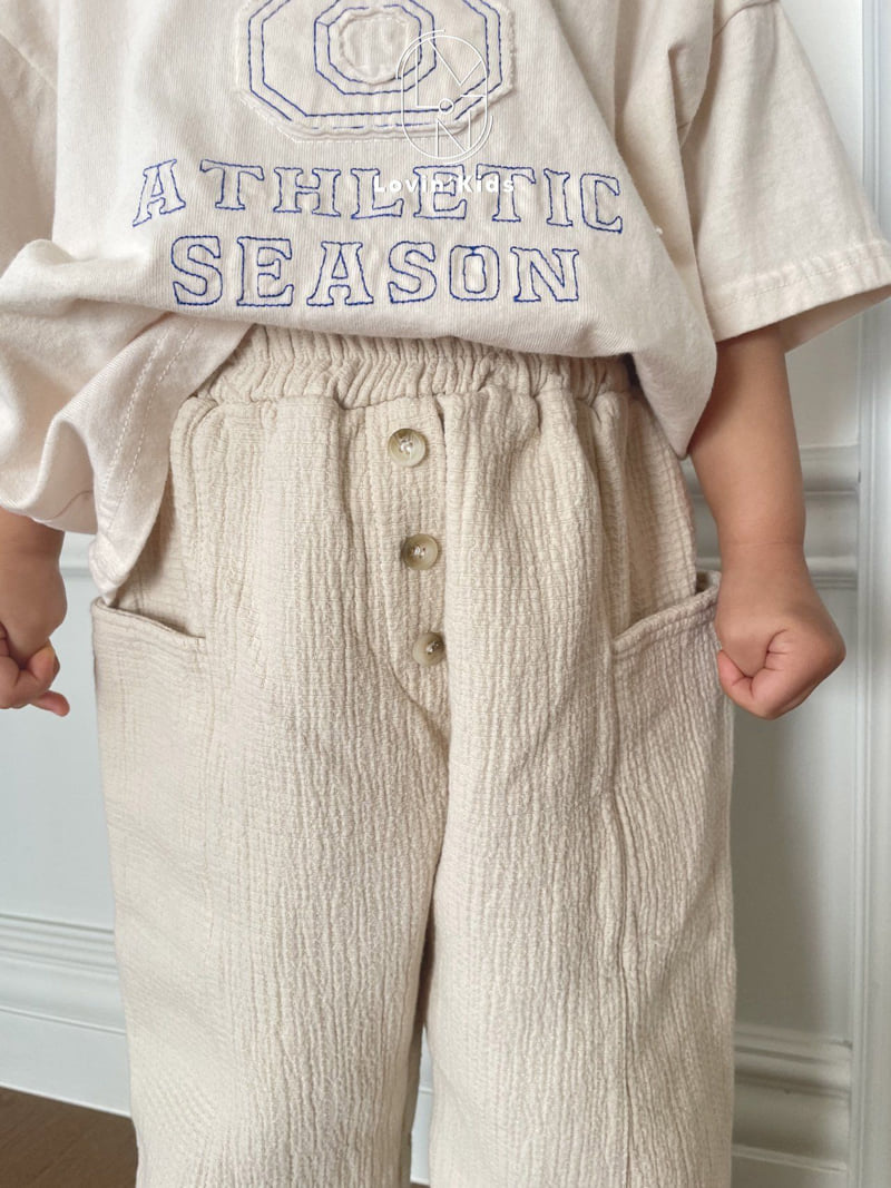 Lovin - Korean Baby Fashion - #babyboutique - Button Pants - 3