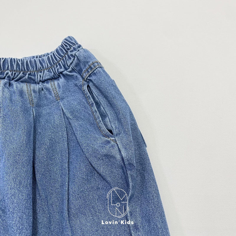 Lovin - Korean Baby Fashion - #babyfever - Stitch Denim Pants - 10