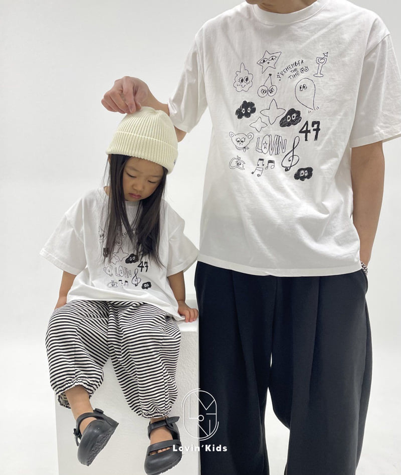 Lovin - Korean Baby Fashion - #babylifestyle - Drawing Tee - 4