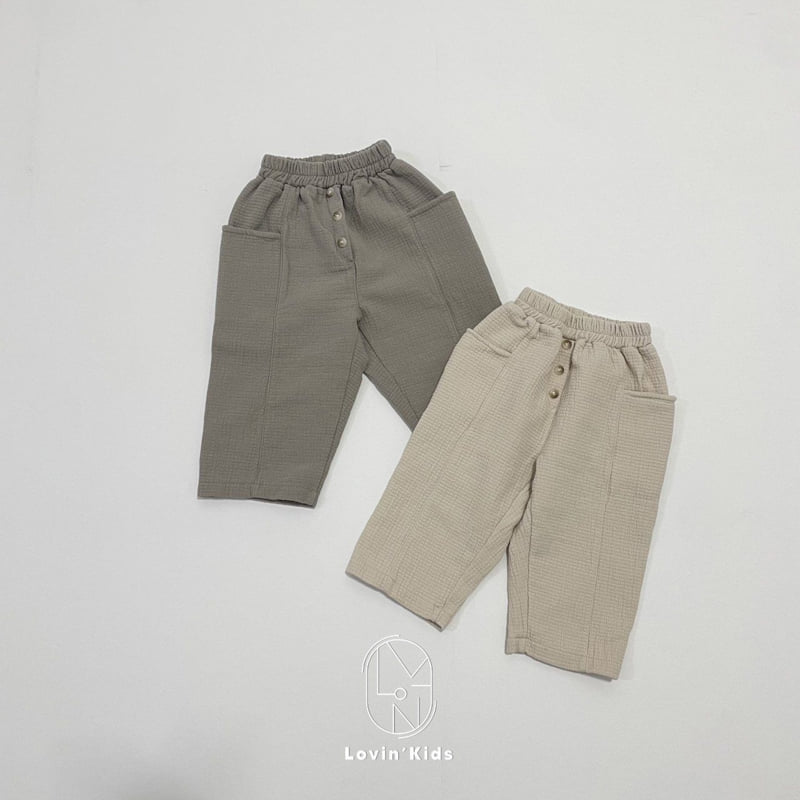 Lovin - Korean Baby Fashion - #babyootd - Button Pants - 11
