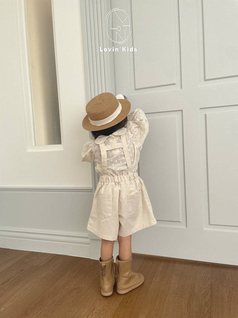 Lovin - Korean Baby Fashion - #babyootd - Joy Suspender Pants - 6