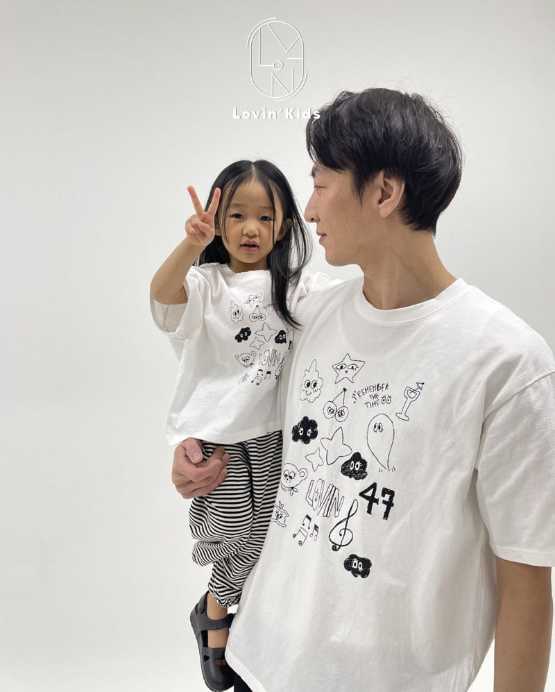 Lovin - Korean Baby Fashion - #babyootd - Drawing Tee - 5