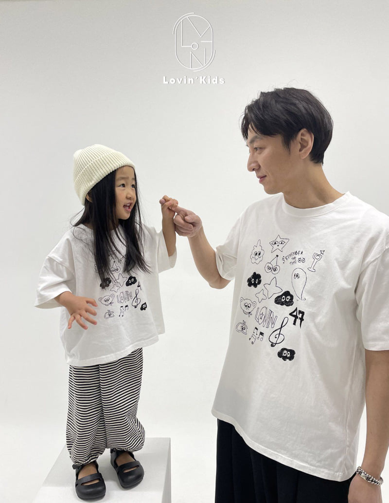 Lovin - Korean Baby Fashion - #babyoutfit - Drawing Tee - 6