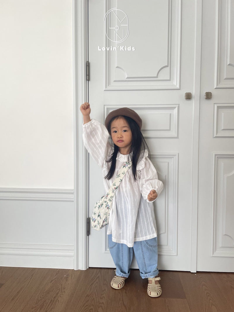 Lovin - Korean Baby Fashion - #babywear - Two-slit Denim Pants - 7
