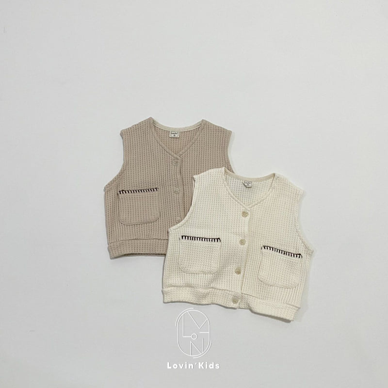Lovin - Korean Baby Fashion - #babywear - Waffle Vest - 11