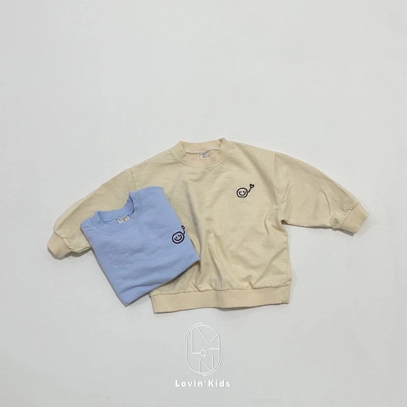 Lovin - Korean Baby Fashion - #onlinebabyshop - Heart Smile Sweatshirts - 3