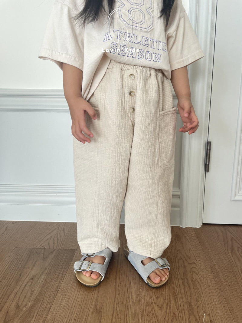 Lovin - Korean Baby Fashion - #onlinebabyshop - Button Pants
