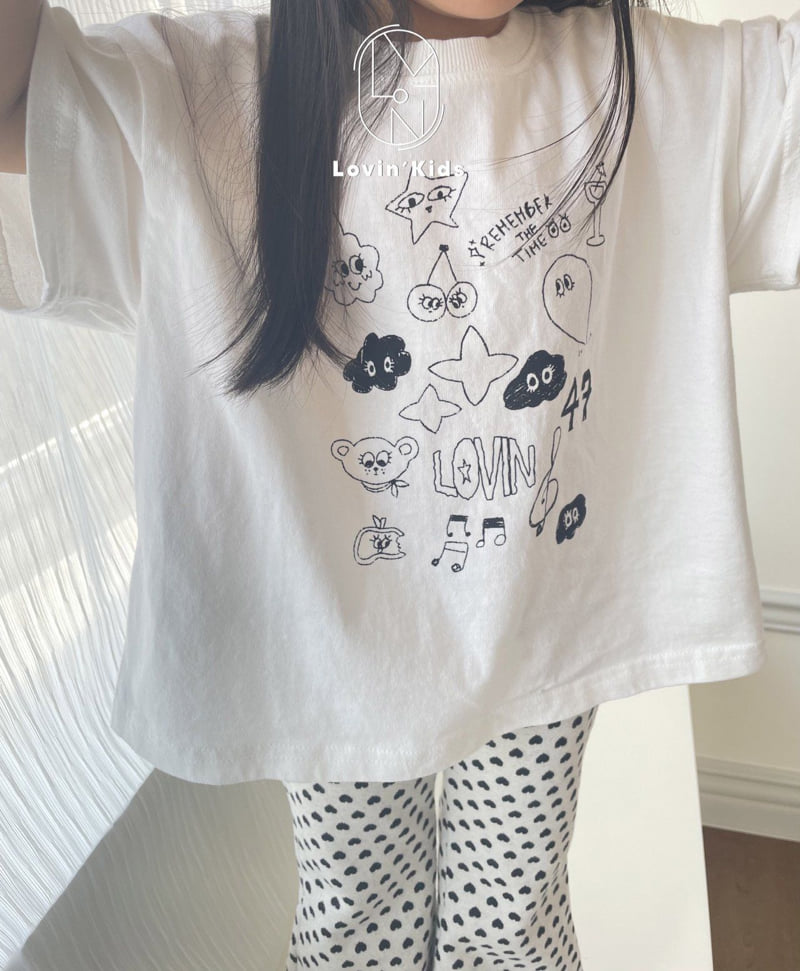 Lovin - Korean Baby Fashion - #onlinebabyshop - Drawing Tee - 10