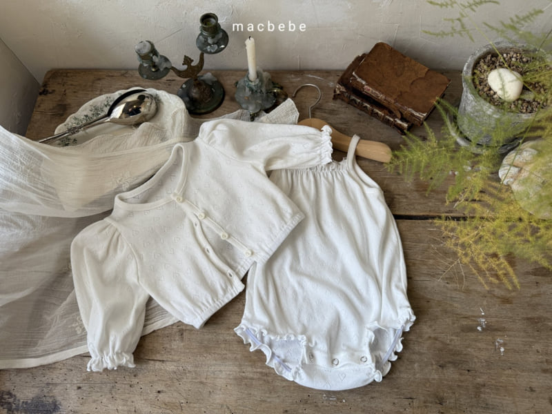 Mac - Korean Baby Fashion - #babyboutiqueclothing - Eyelet Cardigan Set - 9