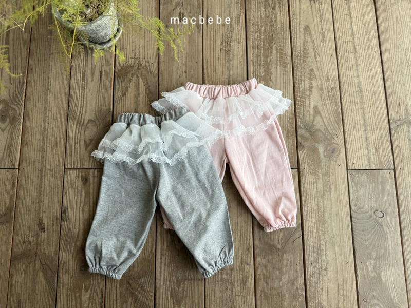 Mac - Korean Baby Fashion - #babyboutiqueclothing - Lace Jogger Pants - 12