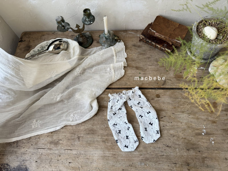 Mac - Korean Baby Fashion - #babyclothing - Ribbon Lace Socks - 2