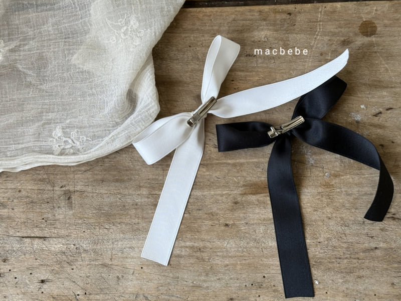 Mac - Korean Baby Fashion - #babyclothing - Hwituru Ribbon Pin