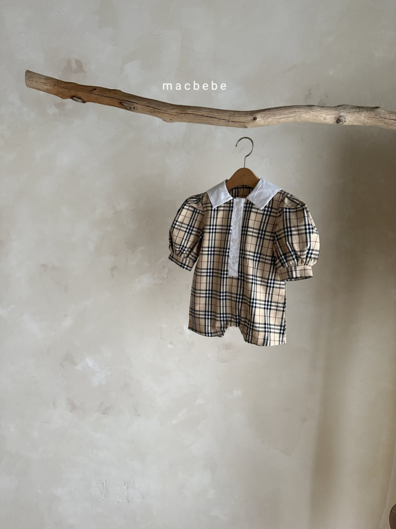 Mac - Korean Baby Fashion - #babyclothing - Check Collar Suit - 2