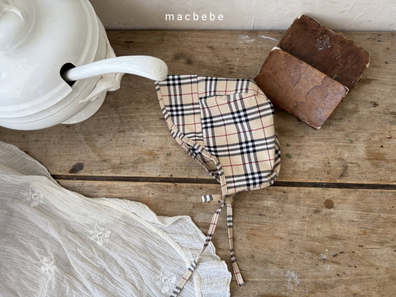 Mac - Korean Baby Fashion - #babyfashion - Check Bonnet - 2