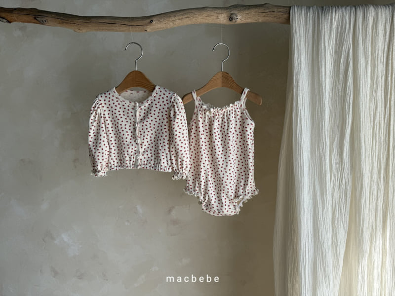 Mac - Korean Baby Fashion - #babyfever - Eyelet Cardigan Set - 12