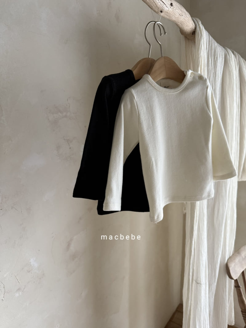 Mac - Korean Baby Fashion - #babyfever - Button Bebe Tee