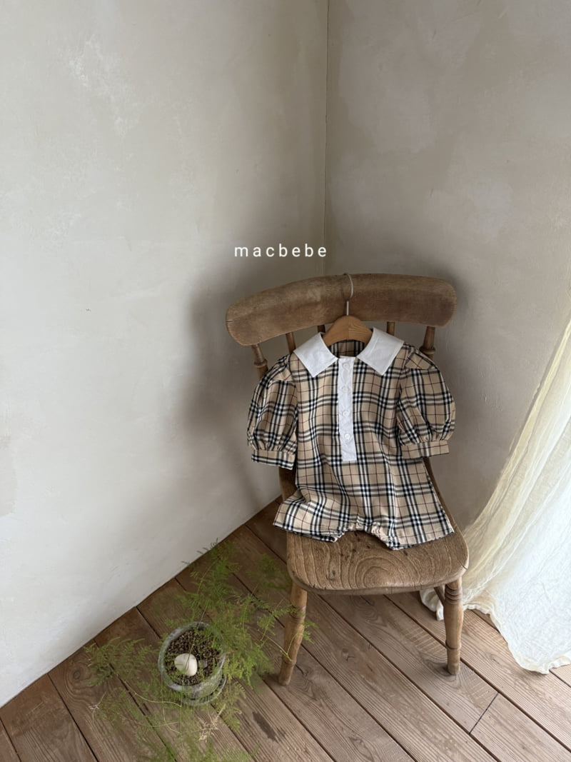 Mac - Korean Baby Fashion - #babyfashion - Check Collar Suit - 4