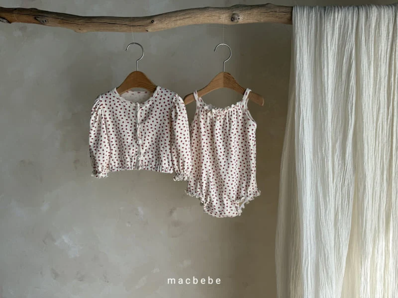 Mac - Korean Baby Fashion - #babygirlfashion - Eyelet Cardigan Set - 12