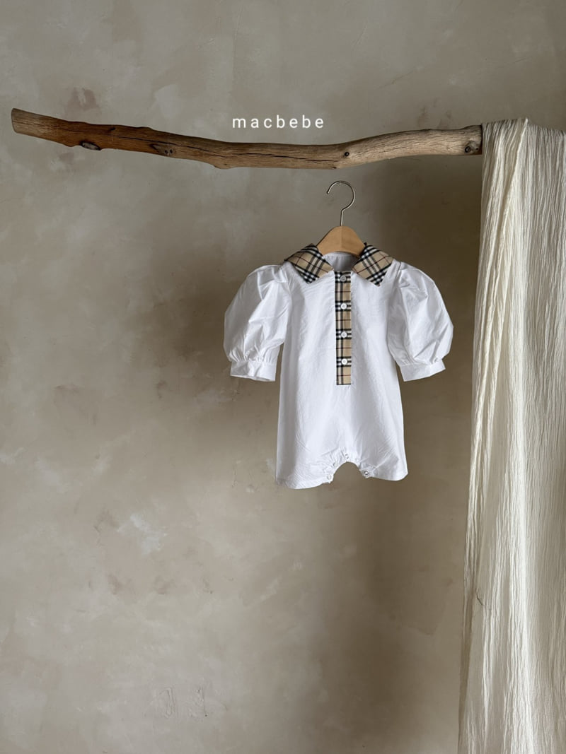 Mac - Korean Baby Fashion - #babygirlfashion - Check Collar Suit - 5