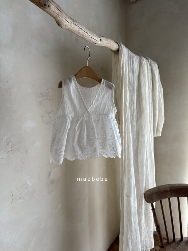 Mac - Korean Baby Fashion - #babygirlfashion - Sleeveless Lace One-piece - 2
