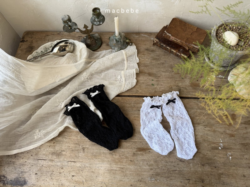 Mac - Korean Baby Fashion - #babylifestyle - Mini Ribbon Socks - 7