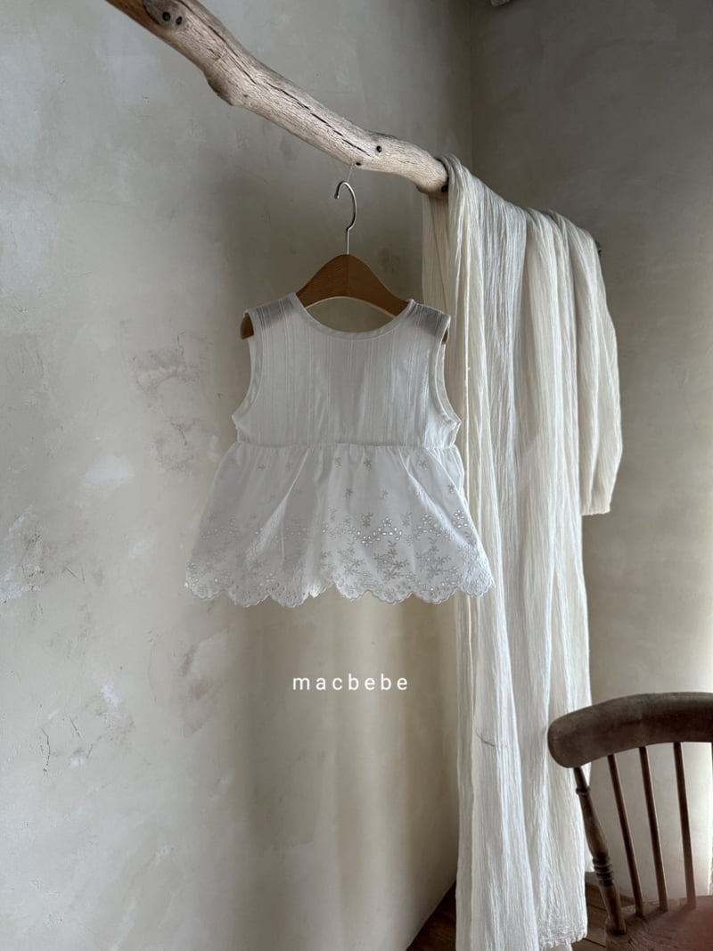 Mac - Korean Baby Fashion - #babylifestyle - Sleeveless Lace One-piece - 3