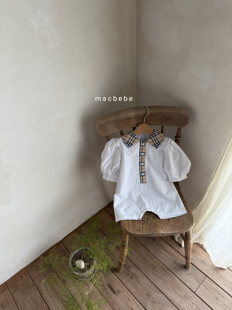Mac - Korean Baby Fashion - #babyoninstagram - Check Collar Suit - 7