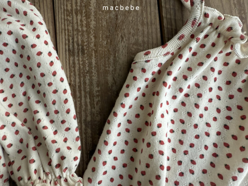 Mac - Korean Baby Fashion - #babyoutfit - Eyelet Cardigan Set - 3