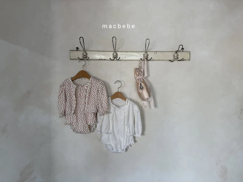 Mac - Korean Baby Fashion - #babyoutfit - Eyelet Cardigan Set