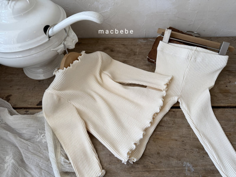 Mac - Korean Baby Fashion - #babyoutfit - Wave Half-neck Set - 7
