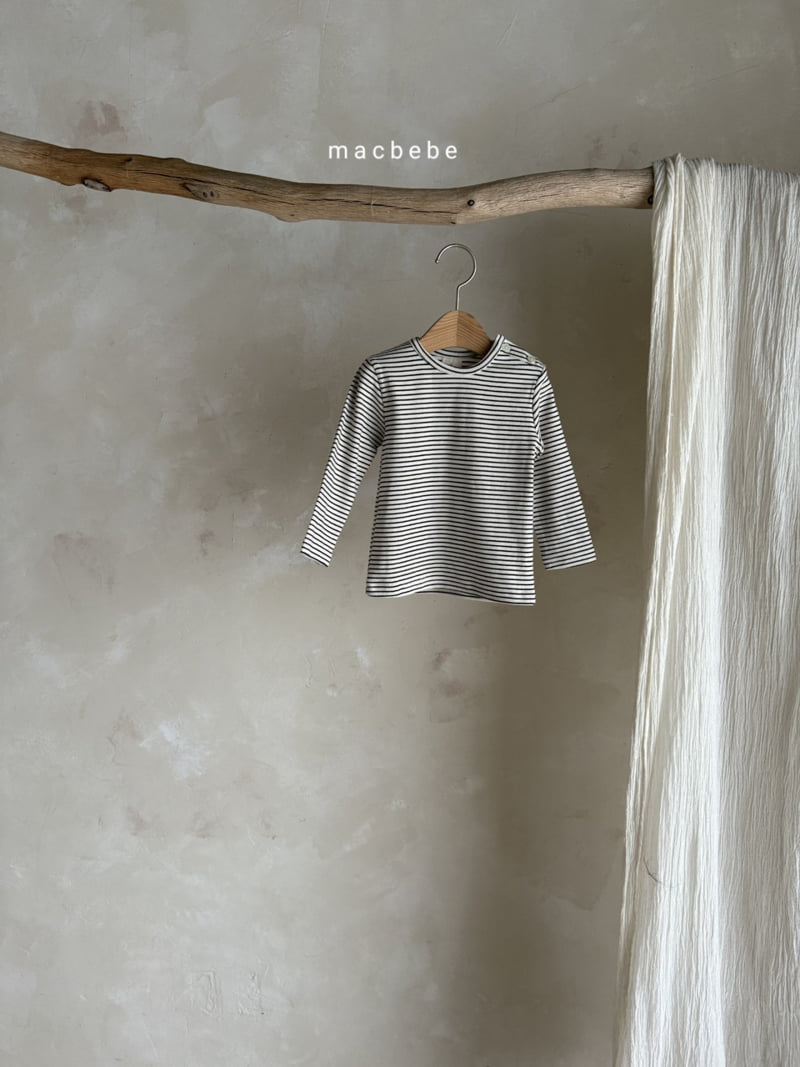 Mac - Korean Baby Fashion - #babyoutfit - Button Bebe Tee - 6