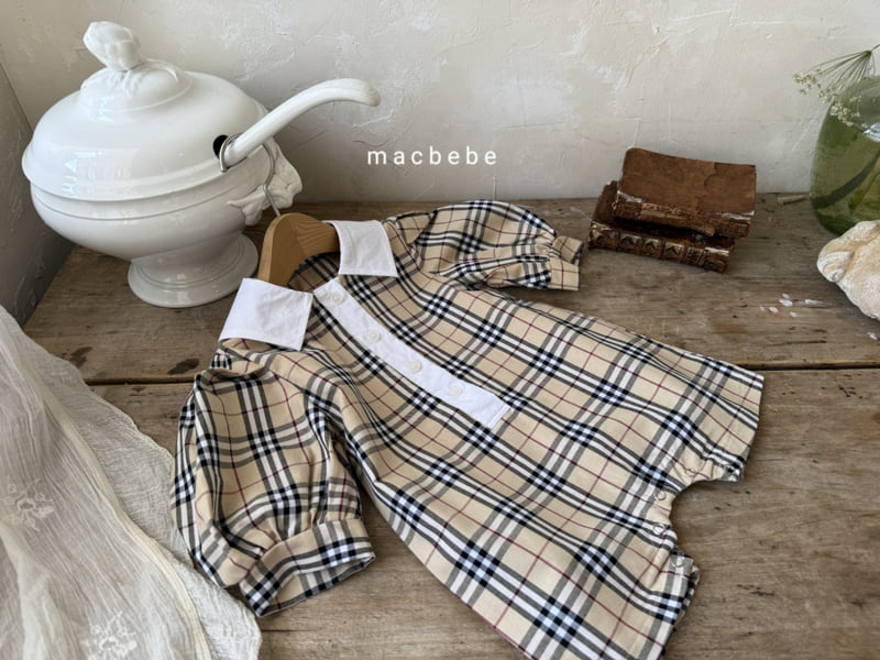 Mac - Korean Baby Fashion - #babyoutfit - Check Collar Suit - 10